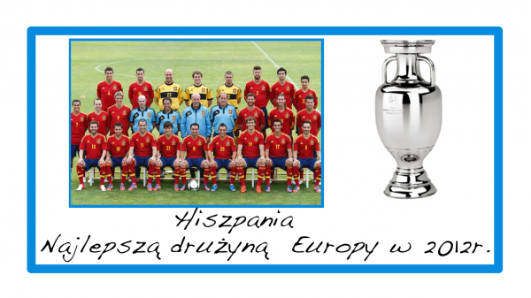 Hiszpania najlepszą drużyną Europy w 2012r.