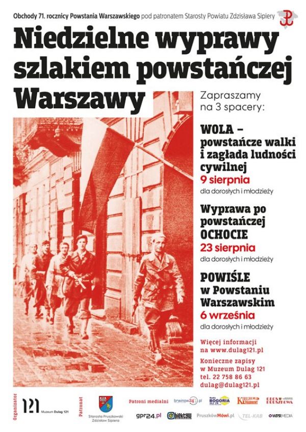 Niedzielne wyprawy szlakiem powstańczej Warszawy