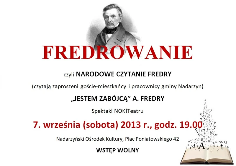 Fredrowanie - narodowe czytanie Fredry
