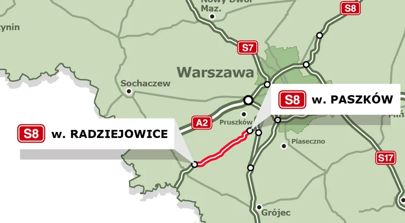 Duże zainteresowanie budową trasy S8 Radziejowice-Paszków