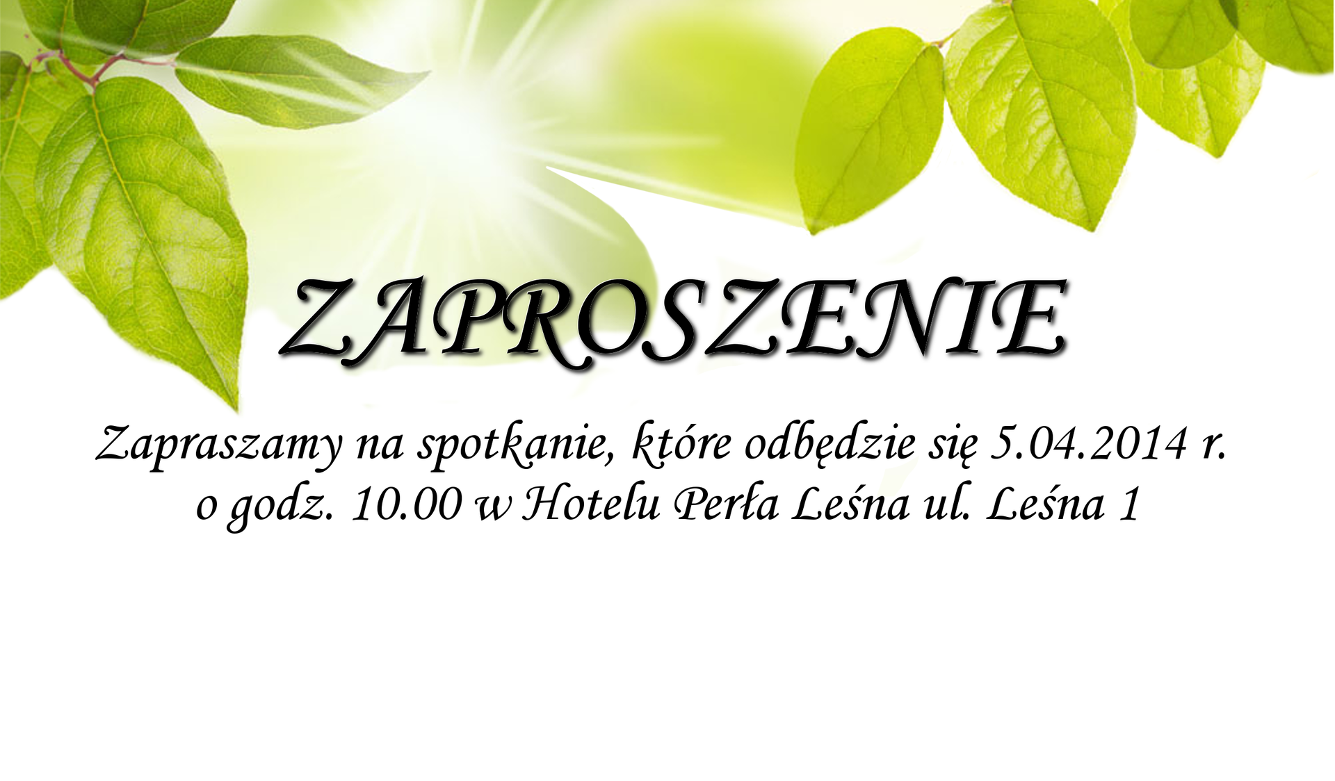 Stowarzyszenia zapraszają na spotkanie
