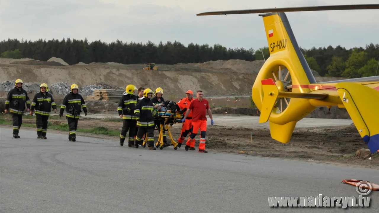 W ciężkim stanie trafił do szpitala