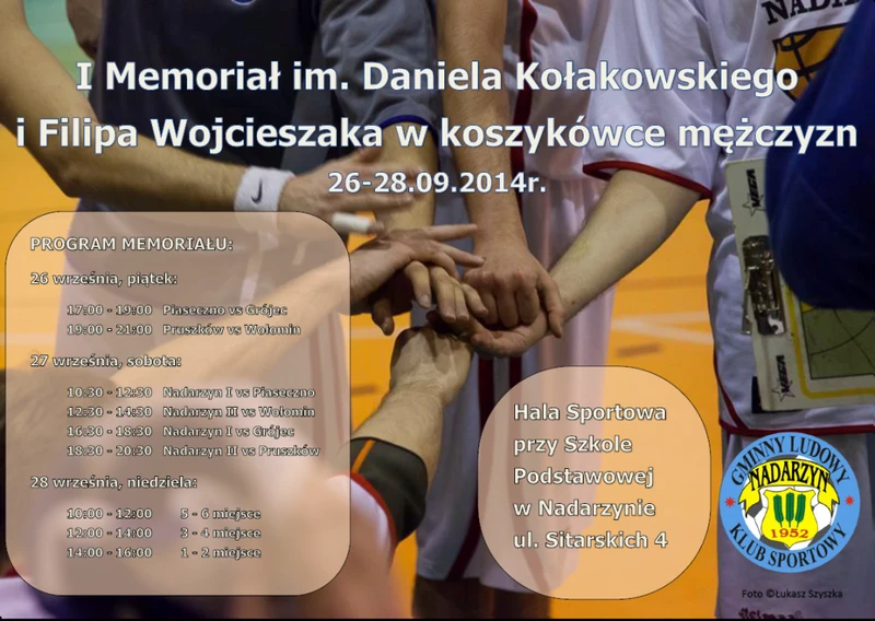 I Memoriał Daniela Kołakowskiego i Filipa Wojcieszaka