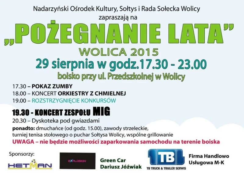 Pożegnanie lata w Wolicy 2015