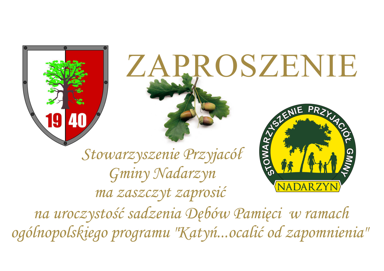 Uroczystość posadzenia Dębów Pamięci