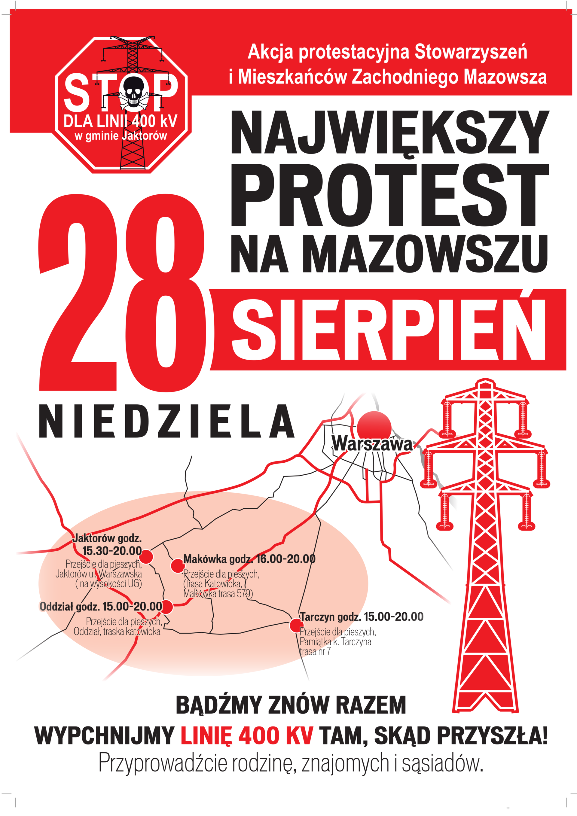 UWAGA! Największy protest na Mazowszu!!