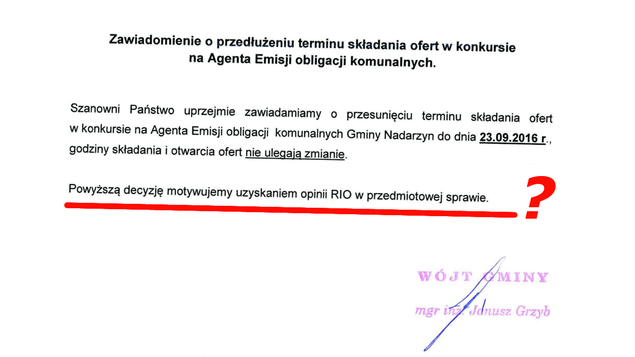 W Gminie pośpiech. Oferent pyta o Przedsiębiorstwo Komunalne