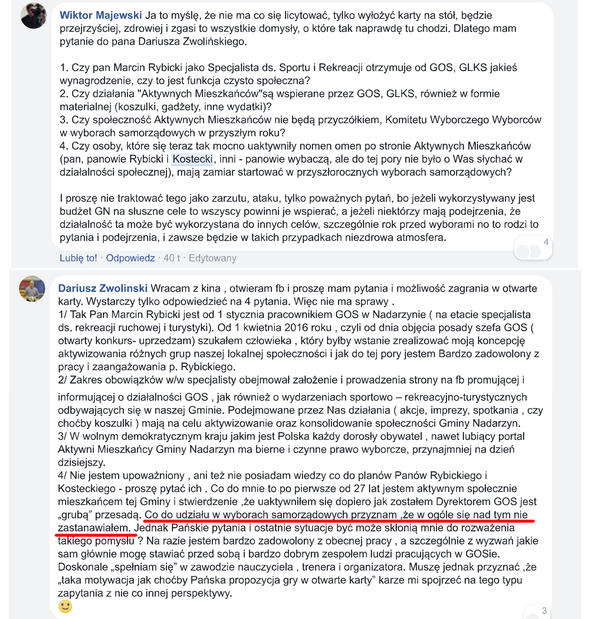 Maska opadła. Ktoś się wstydził popierającej partii, czy małe oszustwo?
