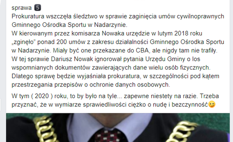 CBA twierdzi, że dokumenty zostały zwrócone za potwierdzeniem