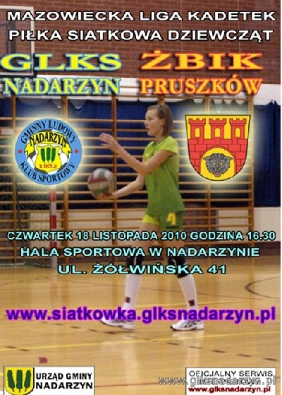 SIATKÓWKA : GLKS NADARZYN - ŻBIK PRUSZKÓW