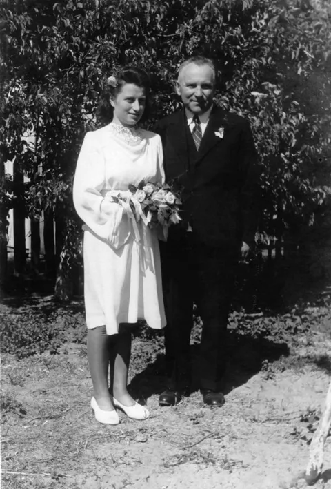kierownik Kalbarczyk z żoną