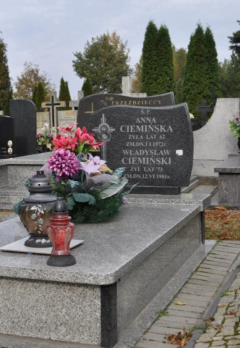 Grób Władysława Ciemińskiego - uczestnika  Powstania  Warszawskiego, Kawalera Krzyża Virtuti Militari