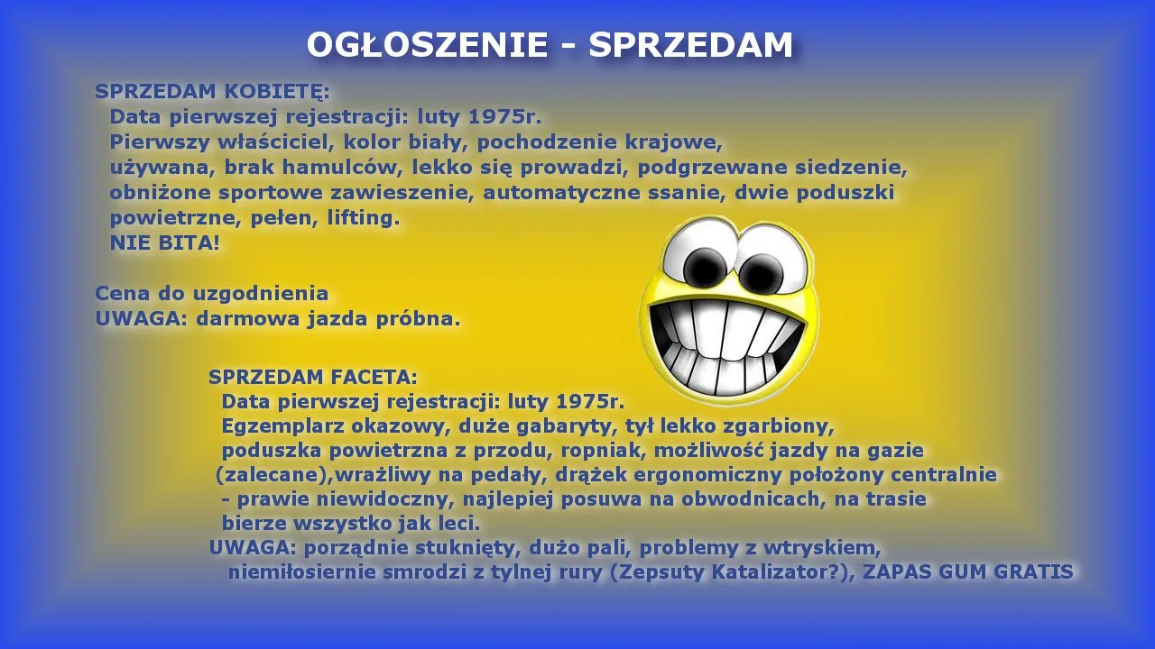 Ogłoszenie!!