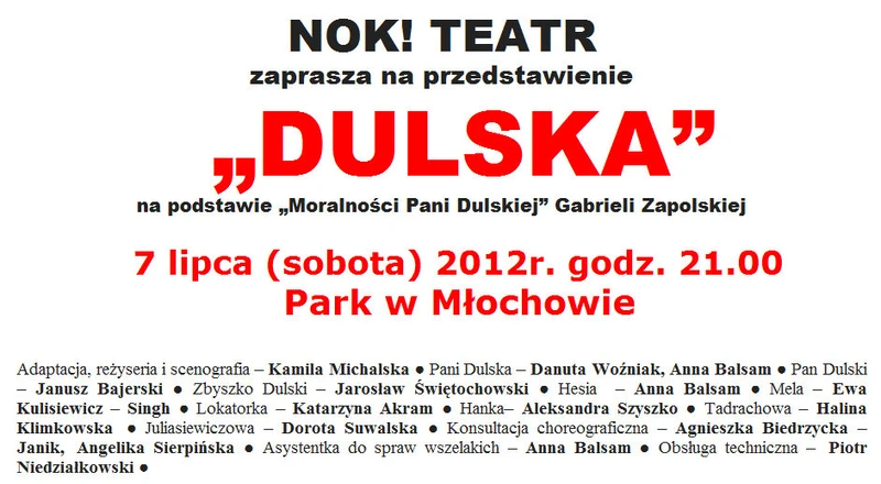 Teatr NOK - "Dulska"