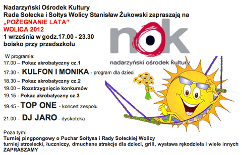 Pożegnanie lata - Wolica 2012
