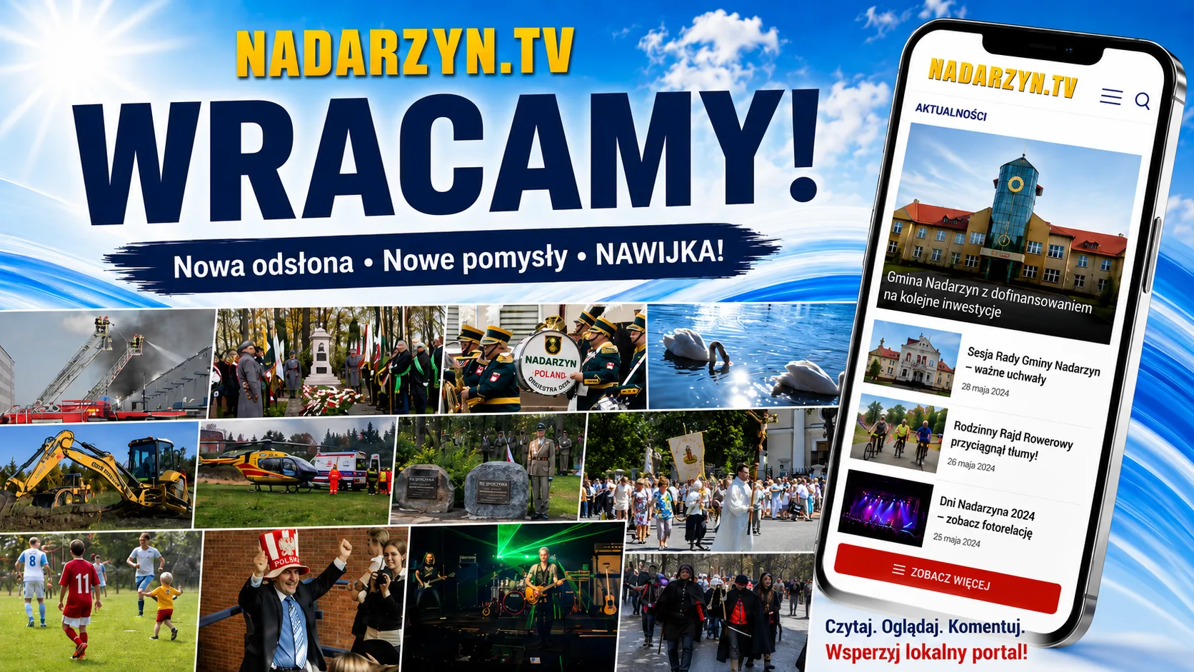 Nadarzyn.tv wraca! Nowa odsłona, nowe pomysły i NAWIJKA