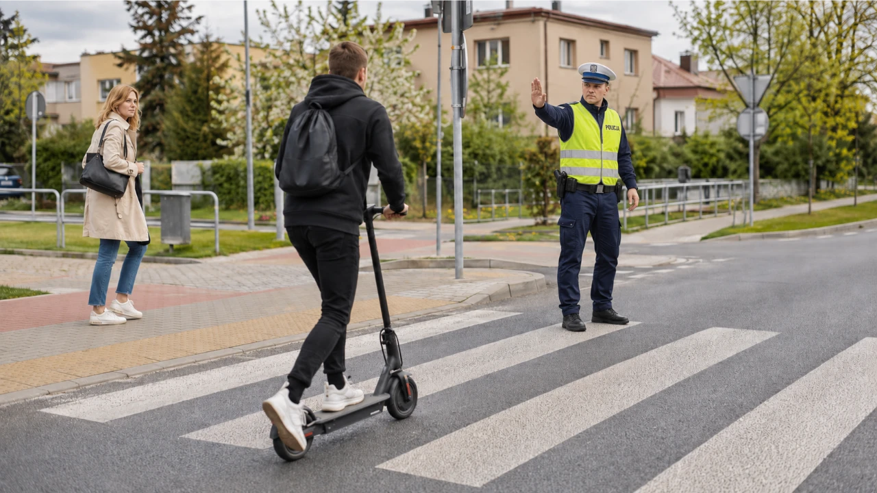 Na hulajnodze bez szaleństw. Pruszkowska drogówka zapowiada kolejne kontrole