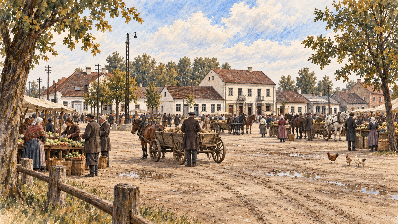 13 września 1938 – jarmark w Nadarzynie. O klientów walczono nawet kijami i naftą