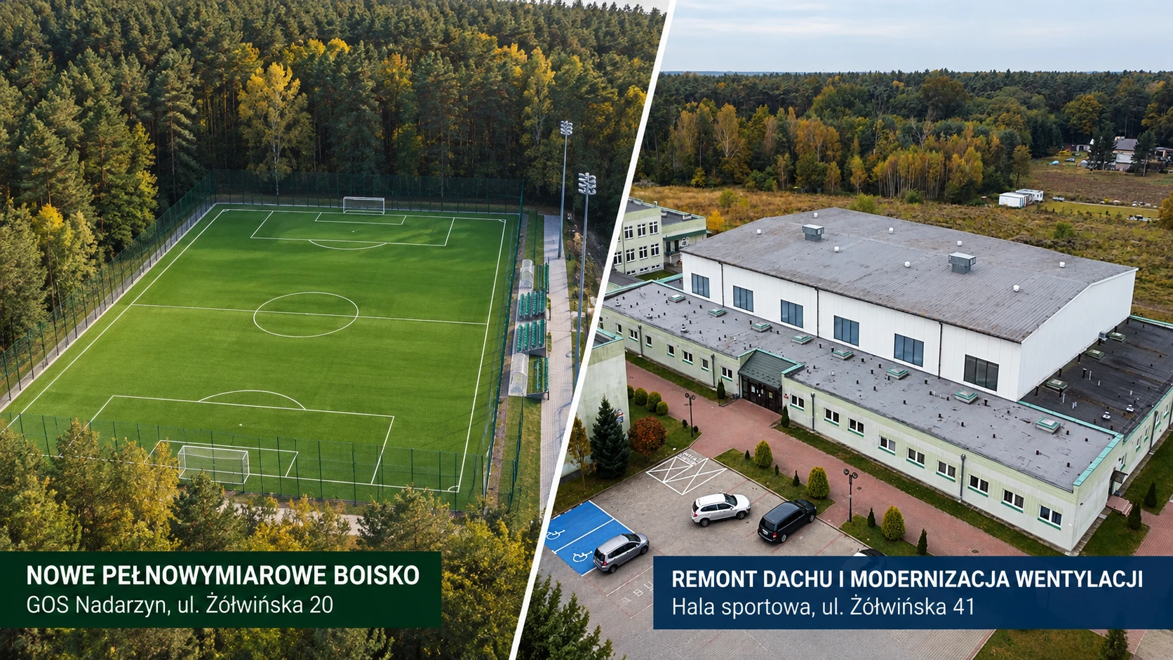Dwa sportowe przetargi w Nadarzynie. Nowe boisko przy GOS i remont hali