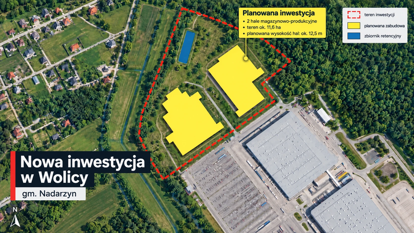 Za halami Ptak Warsaw Expo szykuje się kolejna duża inwestycja. Magazyny i produkcja na ponad 11 hektarach