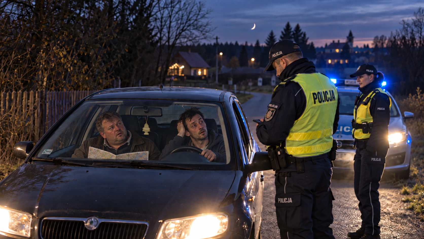 Świętowali zakończenie budowy i… zabłądzili. Finał w Walendowie z policją