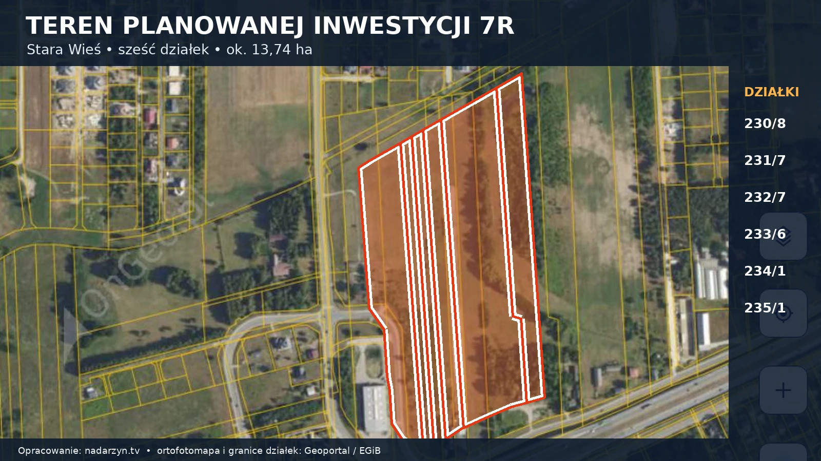 Prawie 14 hektarów pod nowy park magazynowy. Co 7R planuje w Starej Wsi?