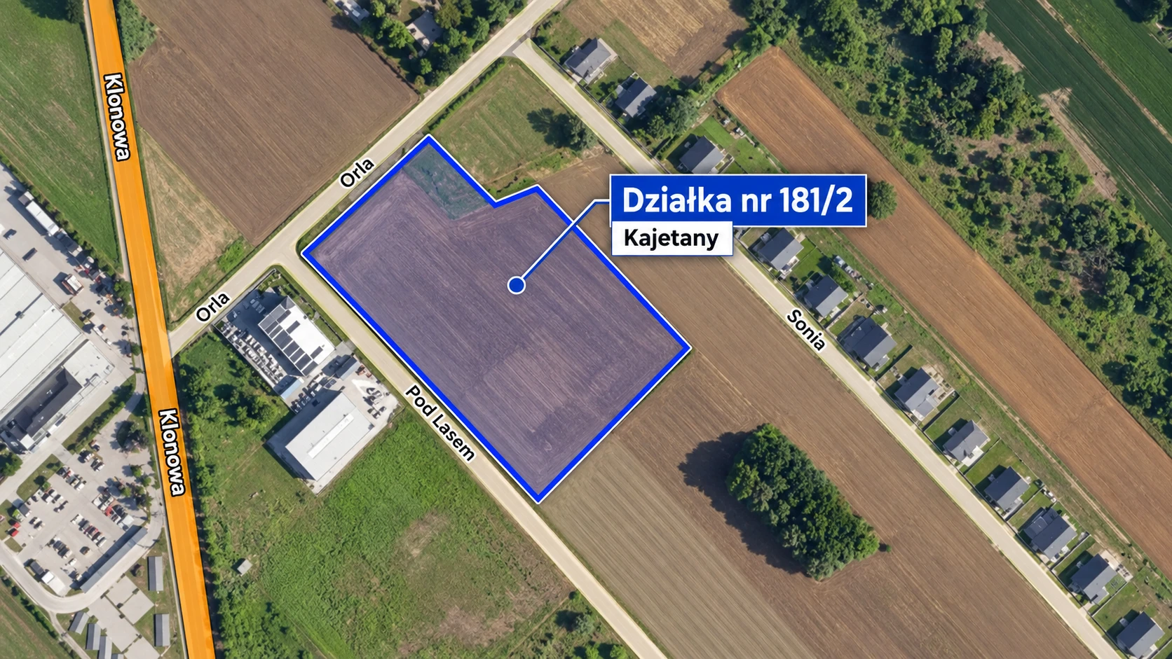 Od serwerowni do bloków? Nowy plan dla działki w Kajetanach