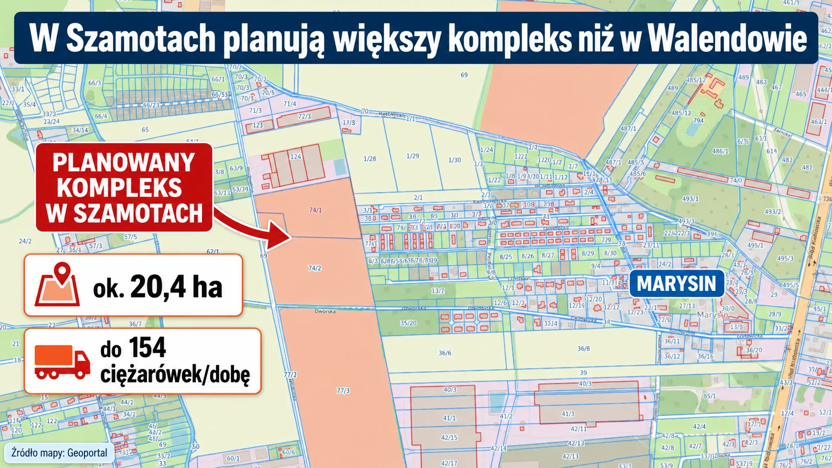 Marysin między halami. W Szamotach planują jeszcze większy kompleks niż w Walendowie